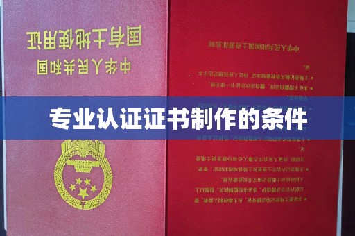 常平专业认证证书制作的条件