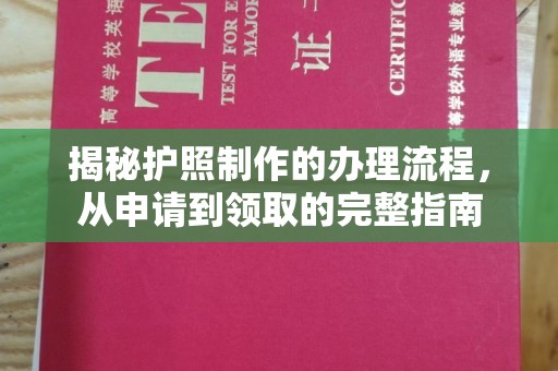 常平揭秘护照制作的办理流程，从申请到领取的完整指南