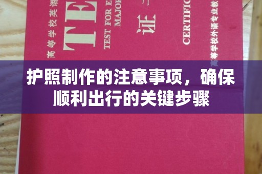 常平护照制作的注意事项，确保顺利出行的关键步骤
