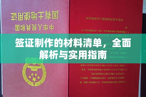 常平签证制作的材料清单，全面解析与实用指南
